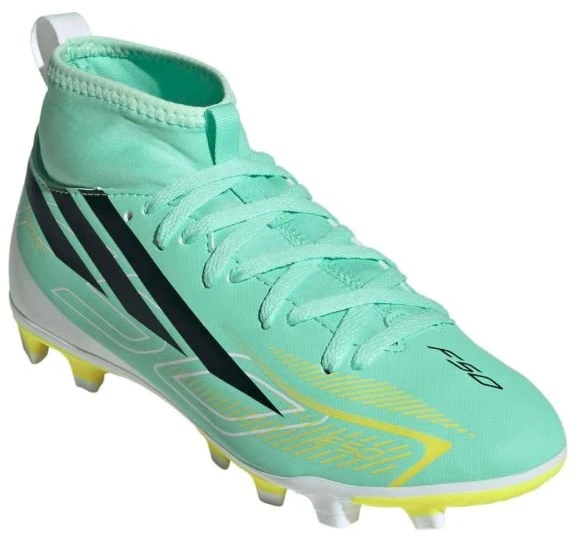 Vaikiški futbolo bateliai adidas F50 Hyperfast Club Mid FG/MG