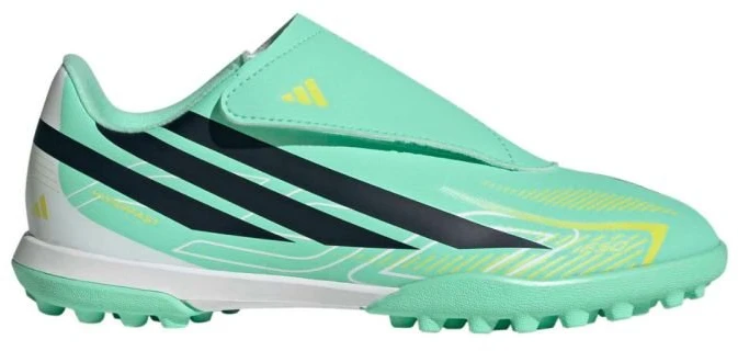 Vaikiški futbolo bateliai adidas F50 Hyperfast Club Velcro TF