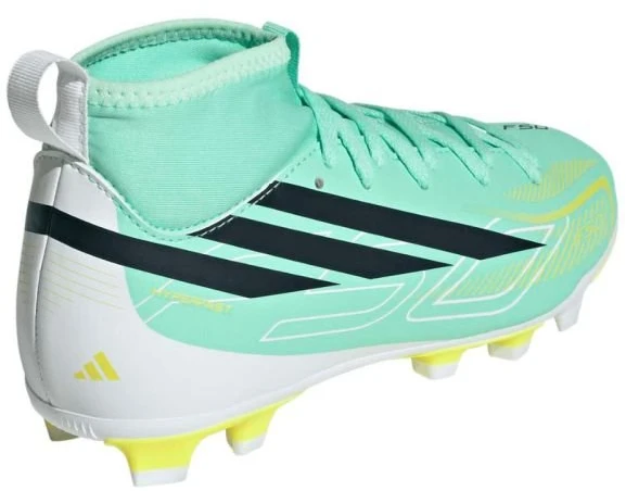 Vaikiški futbolo bateliai adidas F50 Hyperfast Club Mid FG/MG