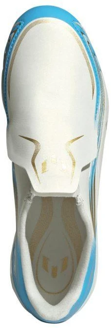 Vaikiški futbolo bateliai Adidas F50 Messi League LL FG, balti ir mėlyni, IH1907