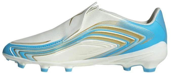 Vaikiški futbolo bateliai Adidas F50 Messi League LL FG, balti ir mėlyni, IH1907