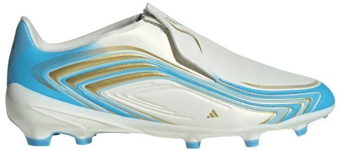 Vaikiški futbolo bateliai Adidas F50 Messi League LL FG, balti ir mėlyni, IH1907