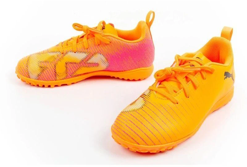 Vaikiški futbolo bateliai (turf) Puma Future 8 Play TT, oranžiniai