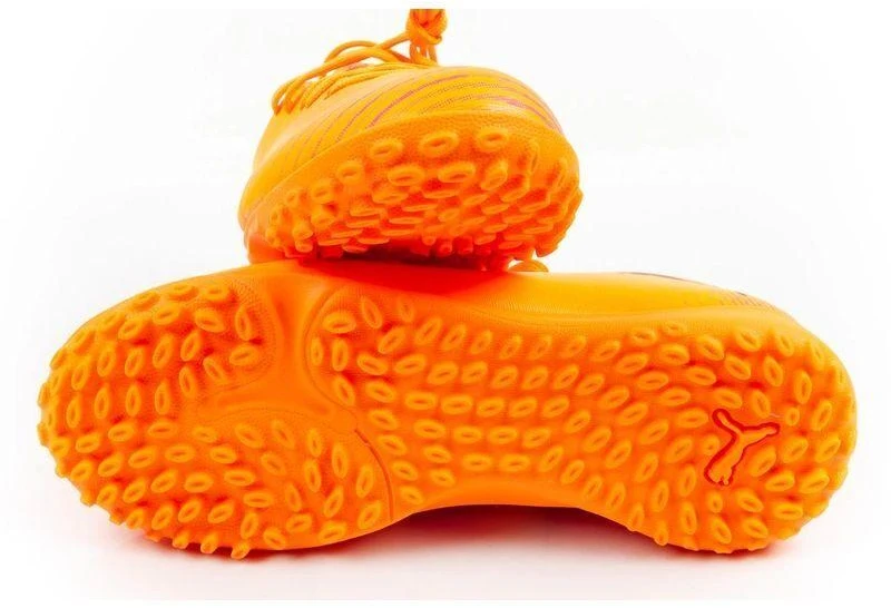 Vaikiški futbolo bateliai (turf) Puma Future 8 Play TT, oranžiniai