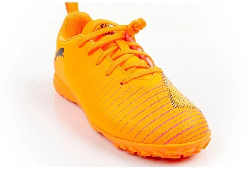 Vaikiški futbolo bateliai (turf) Puma Future 8 Play TT, oranžiniai