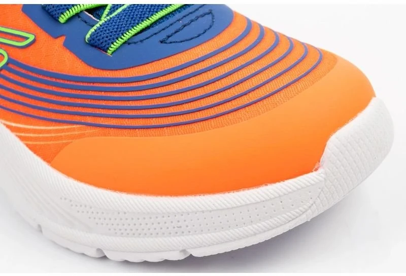 Vaikiški įsispiriami bateliai Skechers Microspec Advance, oranžiniai ir mėlyni
