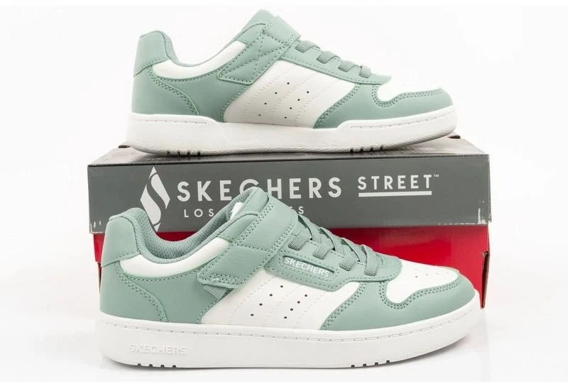 Vaikiški įsispiriami bateliai Skechers Quick Street, žalsvi