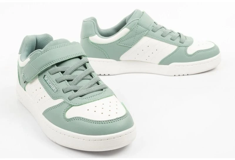 Vaikiški įsispiriami bateliai Skechers Quick Street, žalsvi