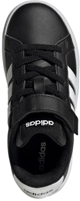 Vaikiški laisvalaikio bateliai Adidas Grand Court 3.0, juodi, HP3533