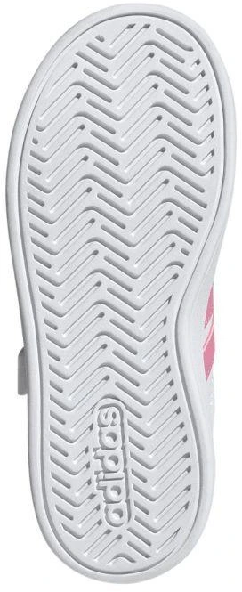 Vaikiški laisvalaikio bateliai Adidas Grand Court 3.0, balti ir rožiniai, JP9371