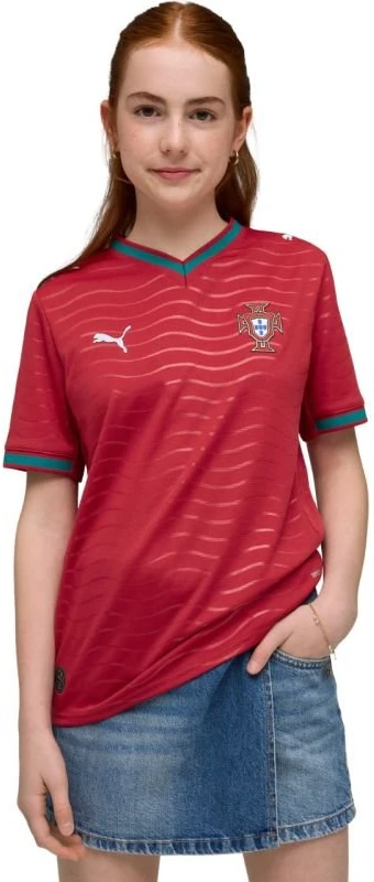Vaikiški marškinėliai Puma Portugal Home Replica, raudoni