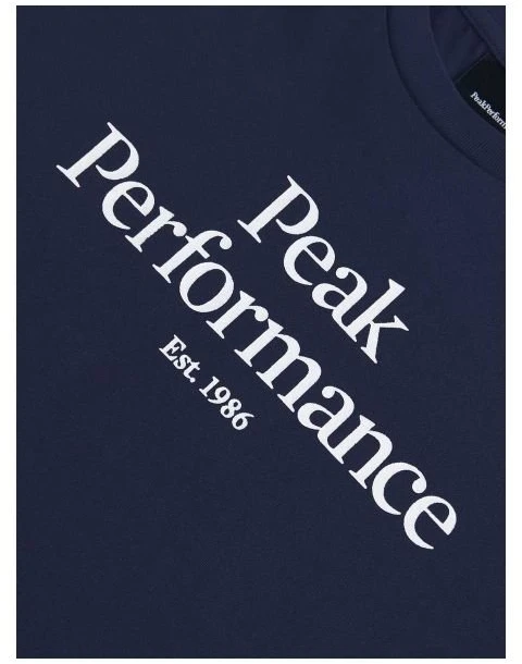 Vaikiški medvilniniai marškinėliai Peak Performance, mėlyni