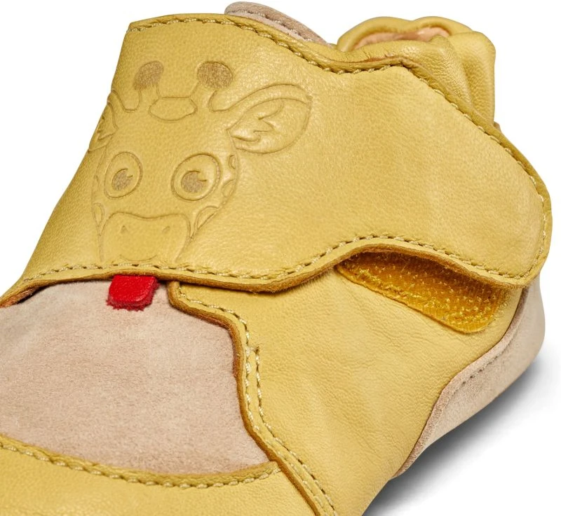 Vaikiški odiniai batai ropojimui Affenzahn Leather Crawly Giraffe