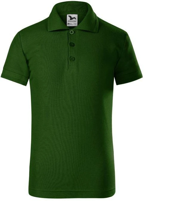 Vaikiški "Pique" polo marškinėliai (Buteliuko žali) (Bottle Žalias)