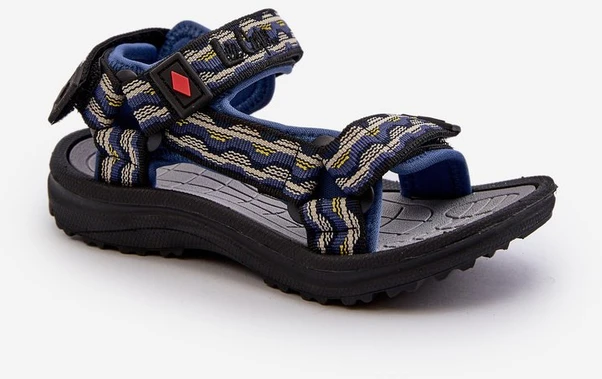 Vaikiški sandalai su lipdukais Lee Cooper, mėlyni