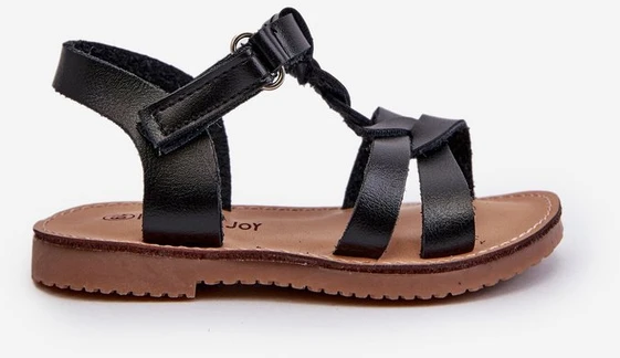 Vaikiški Sarniema sandalai su Velcro užsegimu, juodi