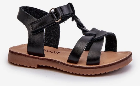 Vaikiški Sarniema sandalai su Velcro užsegimu, juodi