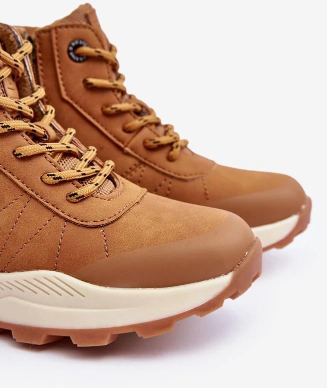 Vaikiški šilti trekingo batai Trappers Camel Big Star MM374202
