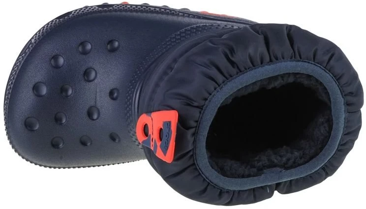 Vaikiški sniego batai Crocs Classic Neo Puff Boot, tamsiai mėlyni