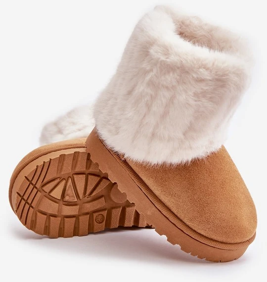Vaikiški sniego batai su kailiu Camel Crisie
