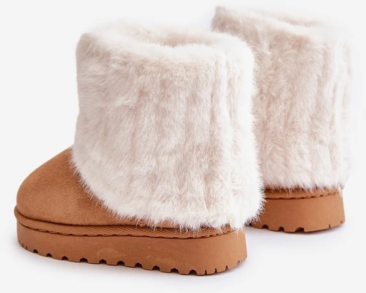Vaikiški sniego batai su kailiu Camel Crisie