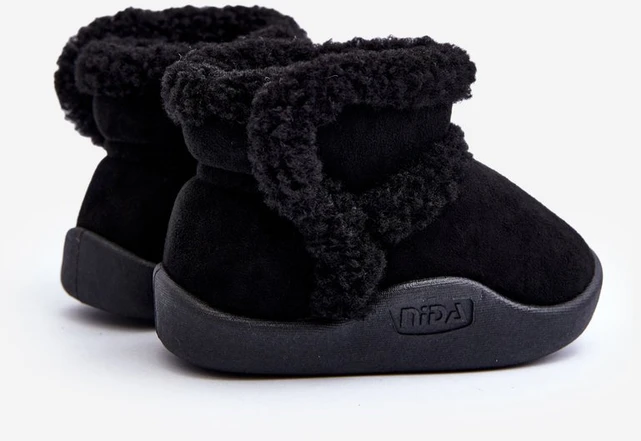 Vaikiški sniego batai su velcro juoda Unitia