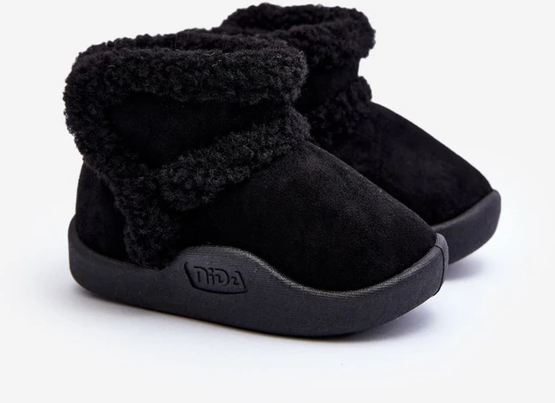 Vaikiški sniego batai su velcro juoda Unitia