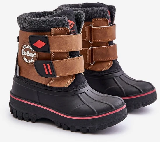 Vaikiški sniego batai su Velcro užsegimu Lee Cooper rudos spalvos