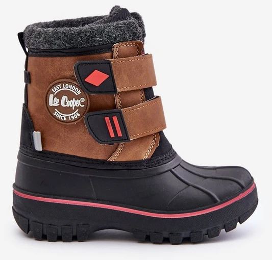 Vaikiški sniego batai su Velcro užsegimu Lee Cooper rudos spalvos