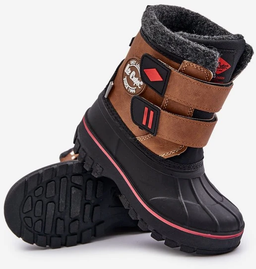 Vaikiški sniego batai su Velcro užsegimu Lee Cooper rudos spalvos