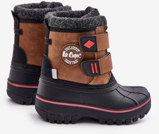 Vaikiški sniego batai su Velcro užsegimu Lee Cooper rudos spalvos