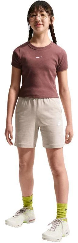 Vaikiški šortai Nike Sportswear Club, kreminės spalvos, FZ5512 236