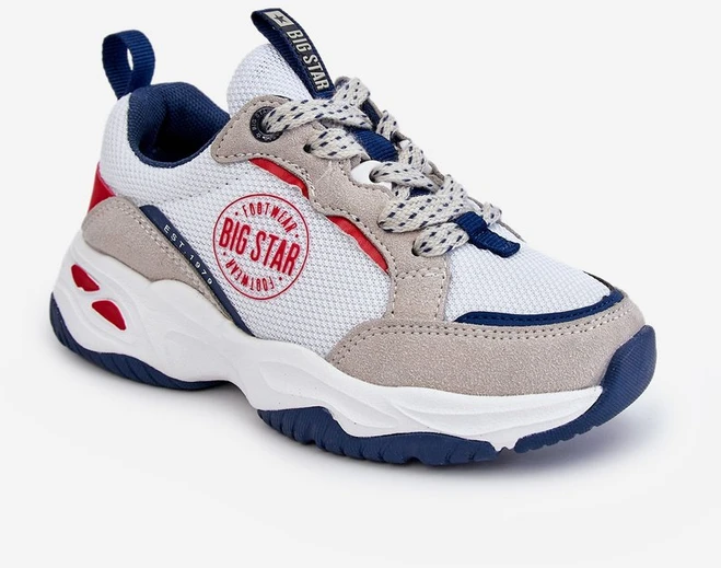 Vaikiški sportiniai batai Memory Foam System Big Star Balti