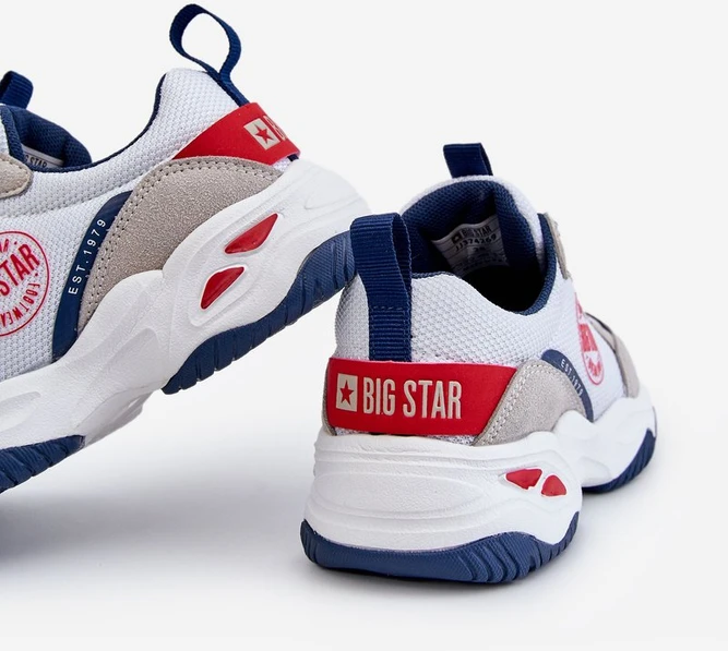 Vaikiški sportiniai batai Memory Foam System Big Star Balti