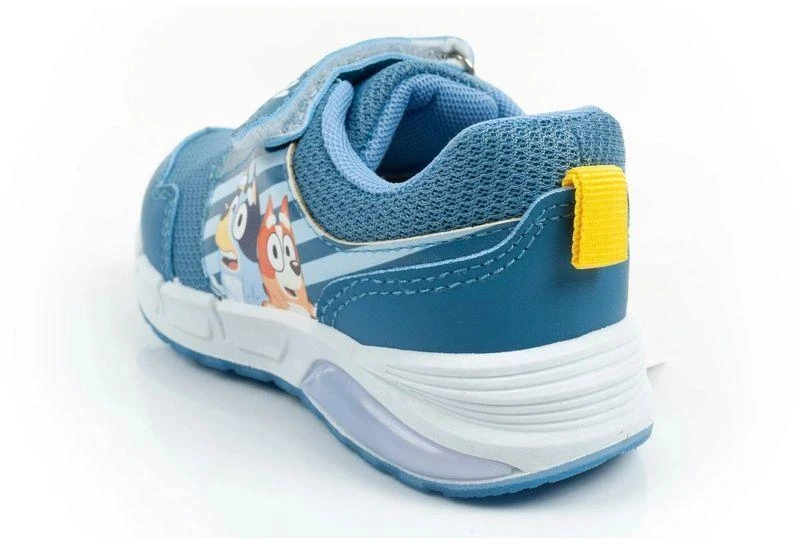 Vaikiški sportiniai bateliai Leomil Bluey, lengvi, su „Velcro“ užsegimu, LED lemputėmis, mėlyni
