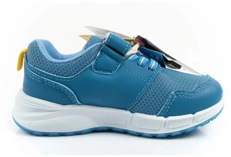 Vaikiški sportiniai bateliai Leomil Bluey, lengvi, su „Velcro“ užsegimu, LED lemputėmis, mėlyni