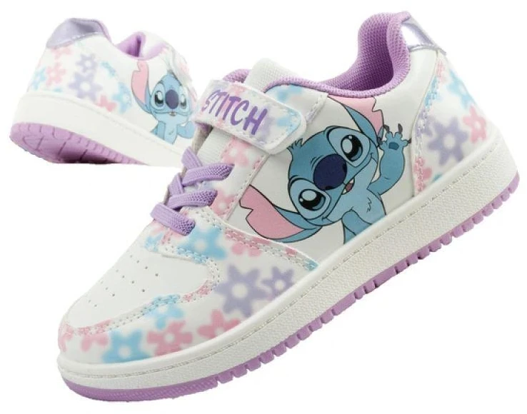 Vaikiški sportiniai bateliai „Leomil“ su „Stitch“ motyvais, patogūs, lengvi, užsegami „Velcro“ lipdukais