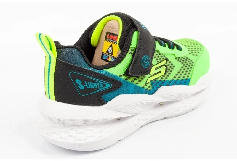 Vaikiški sportiniai bateliai Skechers Meteor-Lights LED, juodi