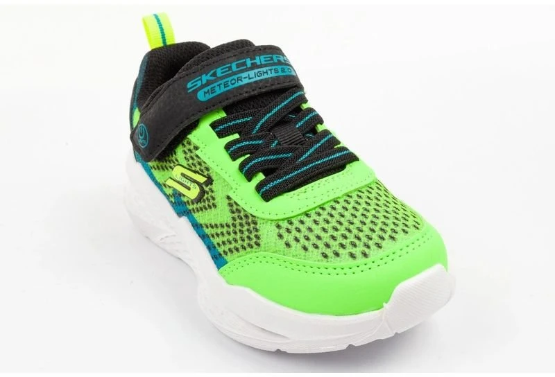 Vaikiški sportiniai bateliai Skechers Meteor-Lights LED, juodi