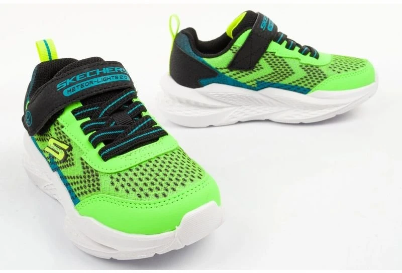 Vaikiški sportiniai bateliai Skechers Meteor-Lights LED, juodi
