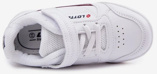 Vaikiški sportiniai kedai LOTTO, balti, su lipniu užsegimu