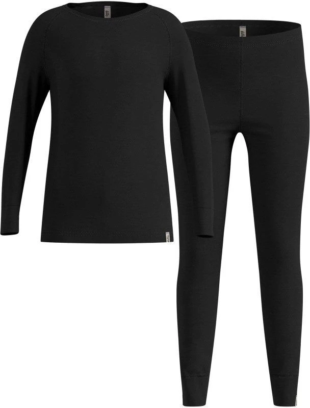 Vaikiški termo apatiniai Odlo Set long MERINO 200, juodi