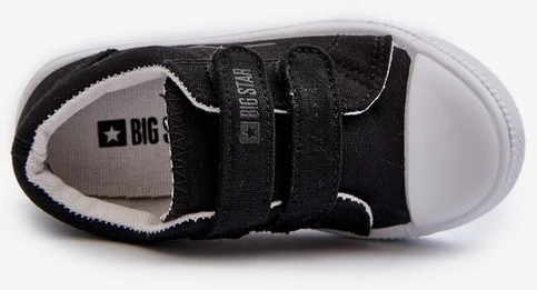 Vaikiški Velcro tipo bateliai Big Star juodi