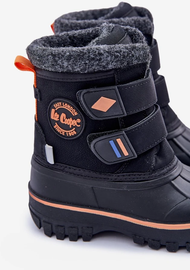 Vaikiški žieminiai batai su velcro Lee Cooper LCJ 2865K juodi