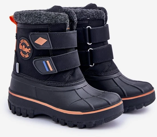 Vaikiški žieminiai batai su velcro Lee Cooper LCJ 2865K juodi