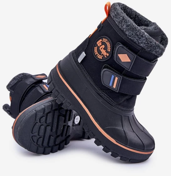 Vaikiški žieminiai batai su velcro Lee Cooper LCJ 2865K juodi