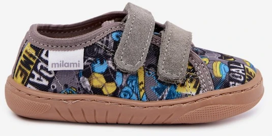 Vaikiškos barefoot šlepetės berniukams Milami, pilkos