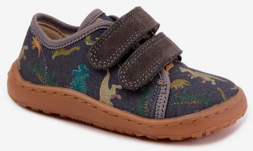 Vaikiškos barefoot šlepetės Froddo, pilkos