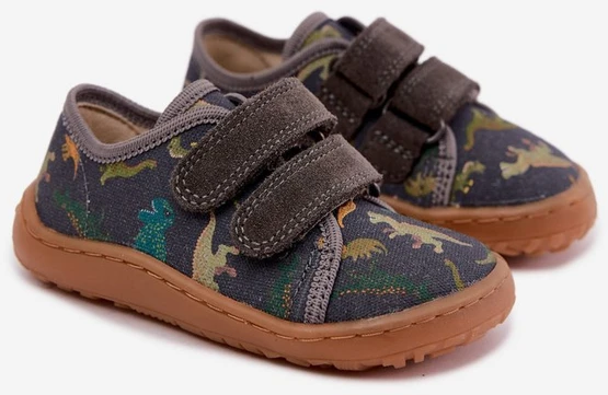 Vaikiškos barefoot šlepetės Froddo, pilkos