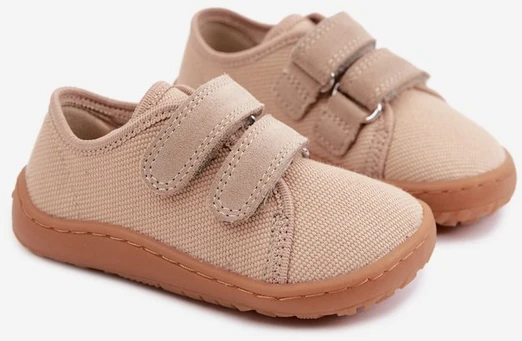 Vaikiškos barefoot šlepetės Froddo, smėlio spalvos